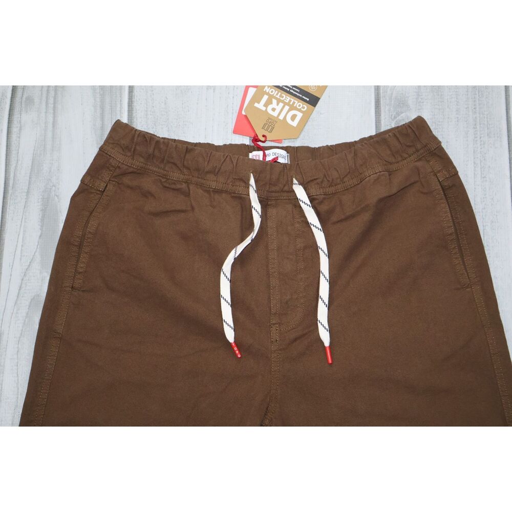 NEW Topo Designs Dirt Shorts Men’s L Organic Cotton Drawstrings Desert Palm - Picture 2 of 6